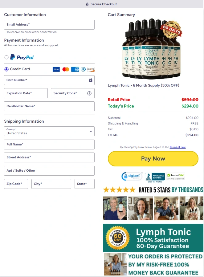 Lymph Tonic official site